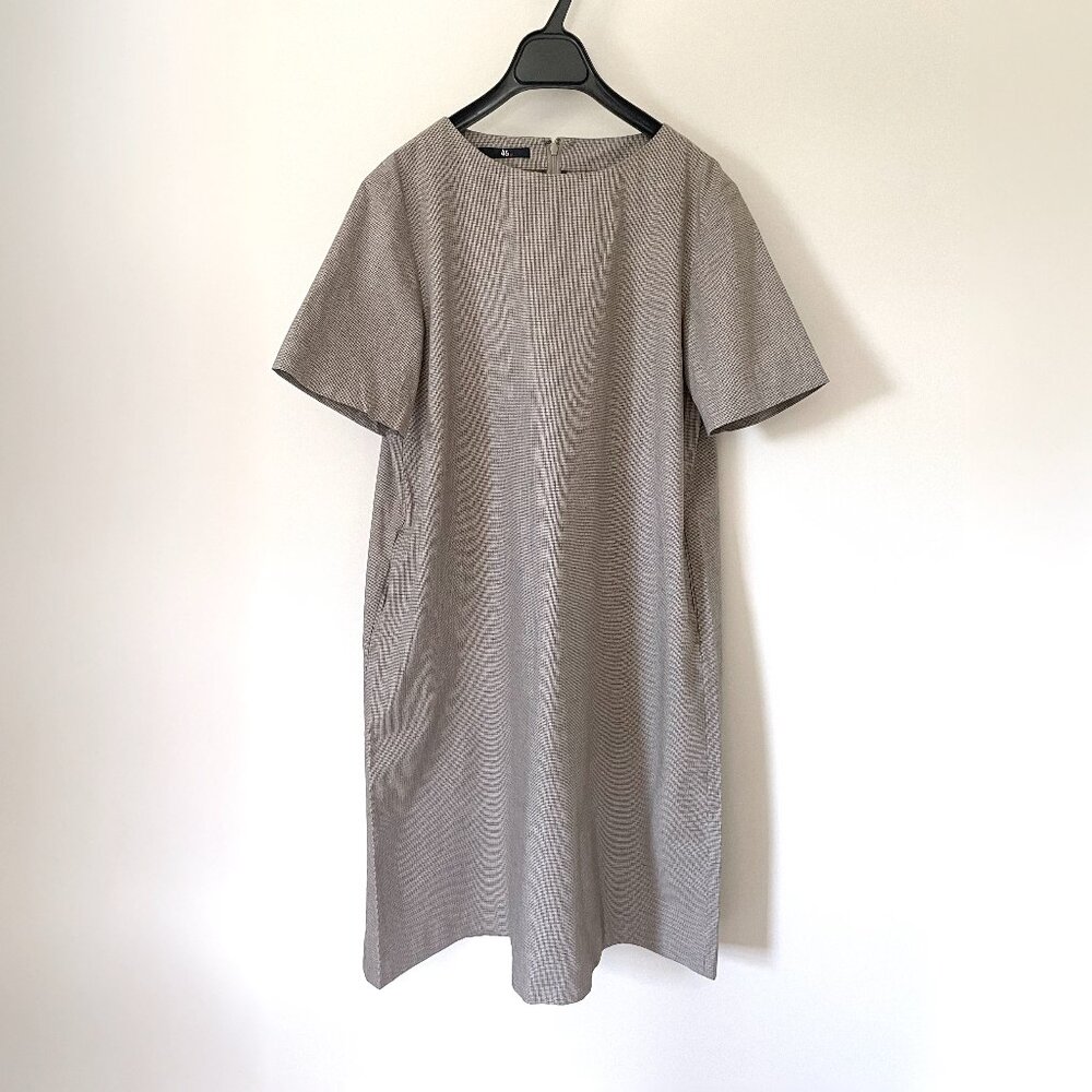 45R Herringbone Cotton Dress